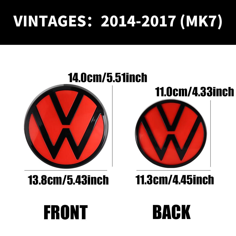 Car Front Grill Rear Trunk Emblem Lid Covers Accessories For Volkswagen VW Golf 7 MK7 2014-2017 GOLF7.5 MK7.5 2018-2020 zl2