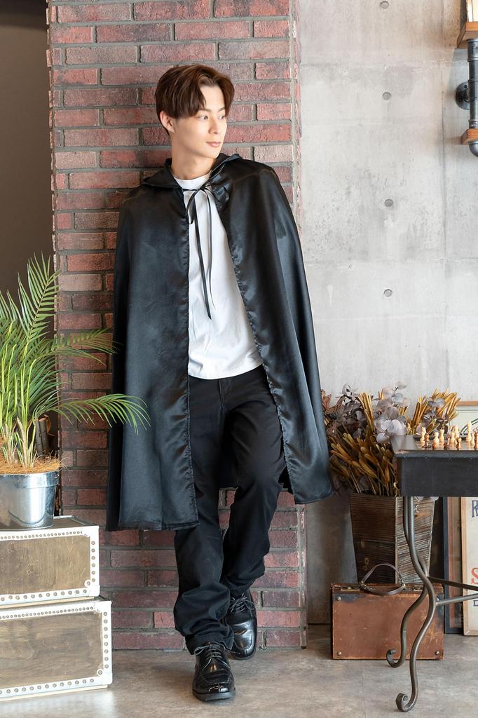 Clearstone Cosplay Halloween Black Cape Unisex Black MEN's