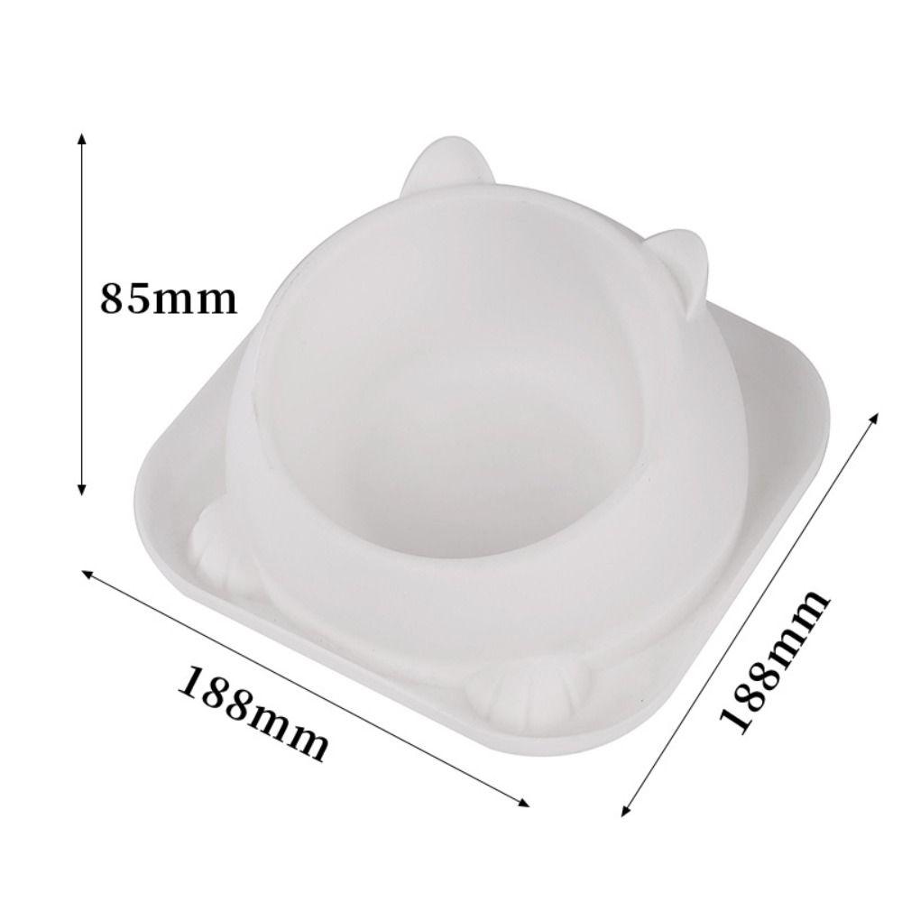 Stainless Steel Cat Bowl Anti Tipping Anti-Spill Cat Feeder with Non-Slip Pad Multi-use Pet Feeding Basin Puppy Kitten