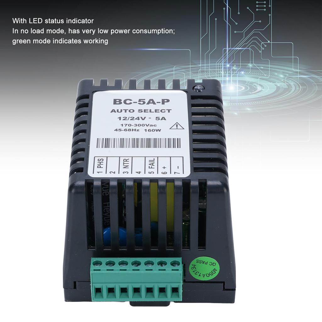 Generator Battery Charger 170 To 300V BC-5A-P 12V 24V Automatic Intelligent Generator Battery Charger Module