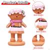 Christmas Gingerbread Decoration Ornament Cute Decorative Sculpture Resin Figurine for Mantel,