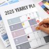 Годовой планер 2025 2025 Настенный календарь для дома 74x52см Календарь на весь 2025 год Органайзеры для дома, офиса, работы Планер