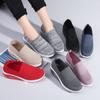 Spring New Breathable Pad Women's Shoes Height Increasing Thick Soled Sports and Leisure Shoes Large Size Fly Woven Purple
