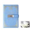 PU Leather Diary Writing Pads Hard Cover Lockable Secrets Journal Journal Notebook With Lock  Work