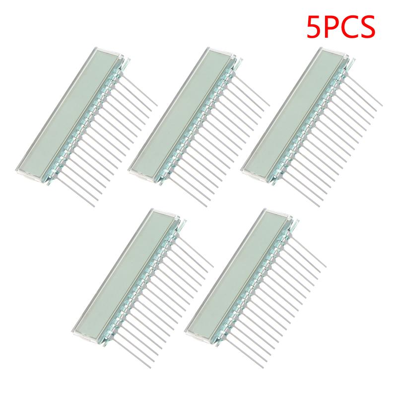 2PCS 17PIN TN Positive 6 Digit Segment LCD Panel 3V Without Backlight for Educational Electronic Projects