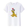 Funny Disney Cartoon Tees Mickey Mouse Pluto Graphic Woman Summer Crop Tops Mens T-Shirts Loose Clothing Grunge Y2K Blouses