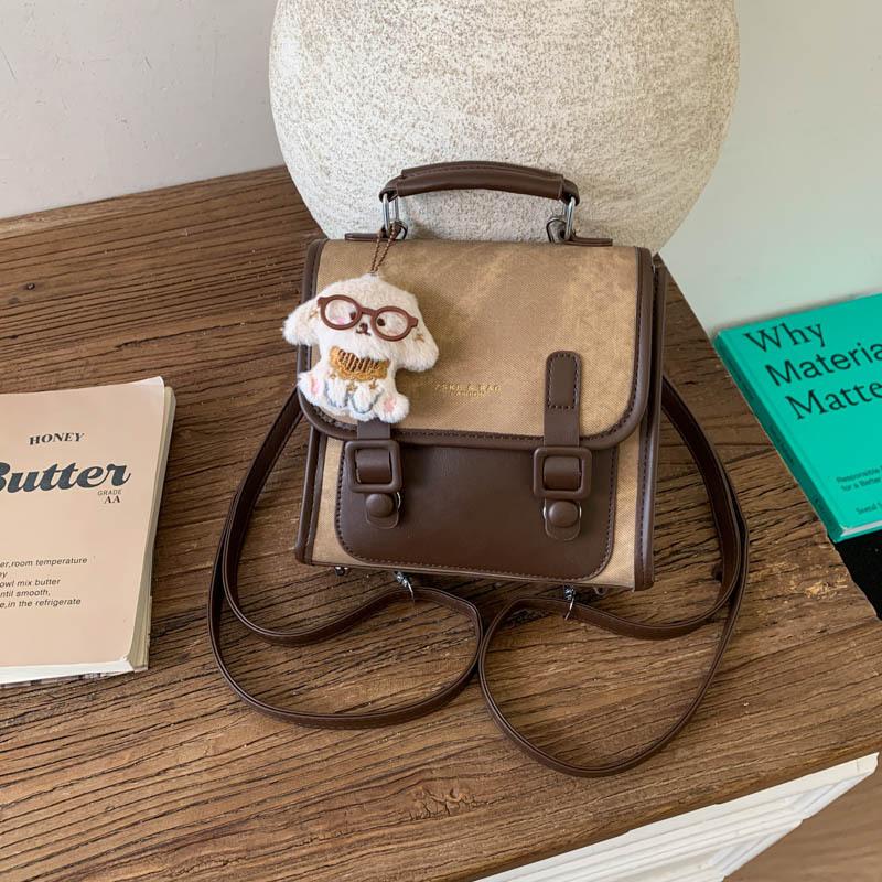 Casual backpack bag women's 2025 new fashion student commuter backpack multi-functional schoolbag portable travel bag