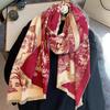 Women Scarf Cashmere Thickened Warm Shawl Office Air-conditioning Blanket