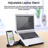 Регулируемая подставка для ноутбука, высокая устойчивость, прочная, несущая способность, компактная, портативная, многоугольная, поворотная, нескользящая подставка для ноутбука