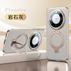 Premium PU Leather Phone Case Mate 60 Pro With Built-in Camera Lens Protector 360 Rotating Magnetic Stand Shockproof