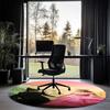 Wicked Printed Round Rug Carpet Chair Rug Area Rug Entryway Doormats,for Office Chair Living Room Bedroom Kitchen Room.