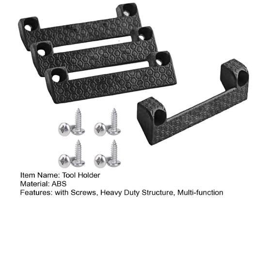 4 шт. Универсальный держатель для инструментов с зажимом и винтами, прочная многофункциональная рулетка, маркер для очков, дома, гаража, вешалка для инструментов, стойка для хранения