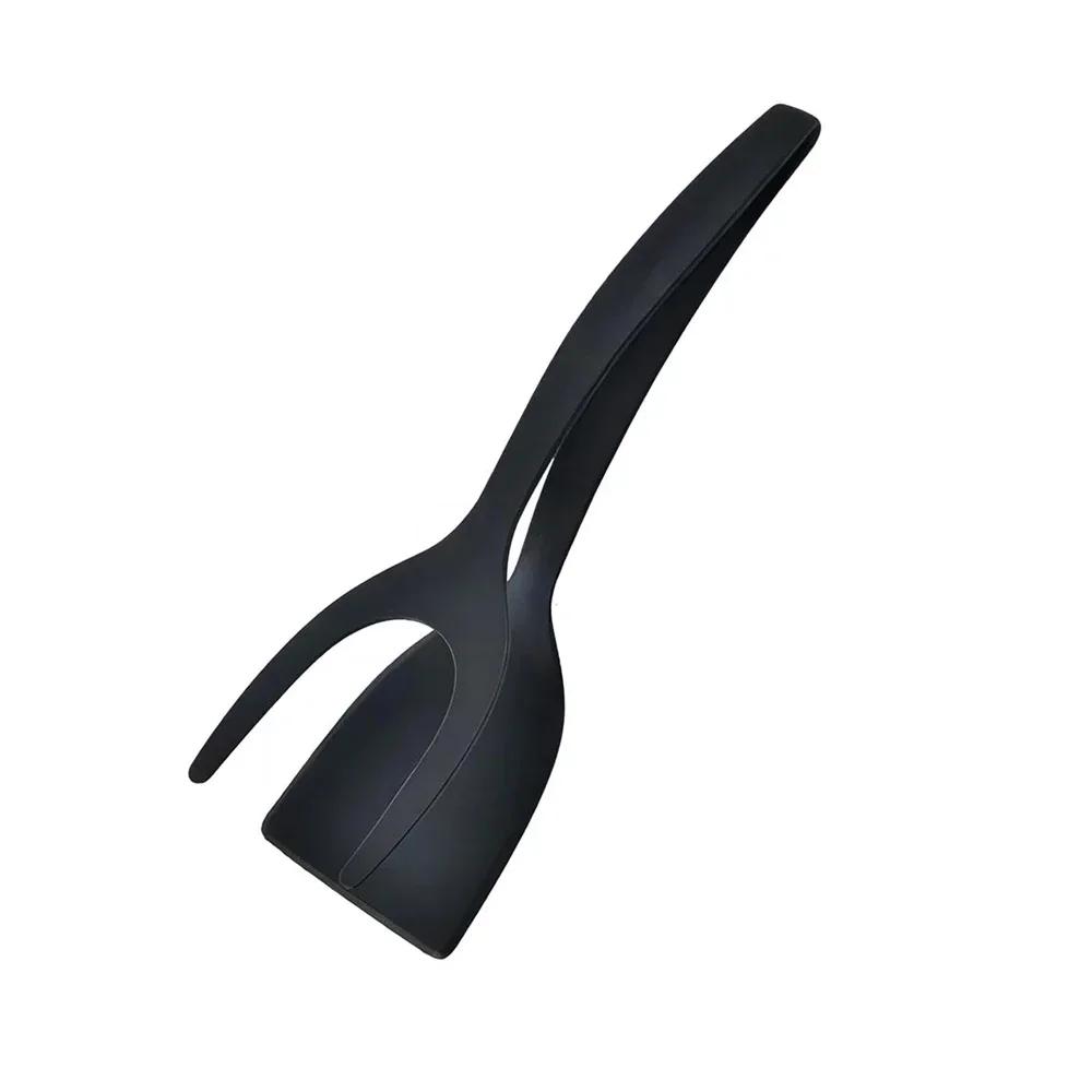 Новый 2 в 1 Grip Flip Spatula Tongs, лопатка для переворачивания яиц, нейлоновое антипригарное покрытие, инструмент для приготовления блинов, рыбы, французских тостов, омлета