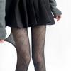 Sheer Stockings Women's Diamond-Grid Black Pantyhose Striped Gray All-Match Slimming Thin Pure Desire Beautiful Legs Base Layer