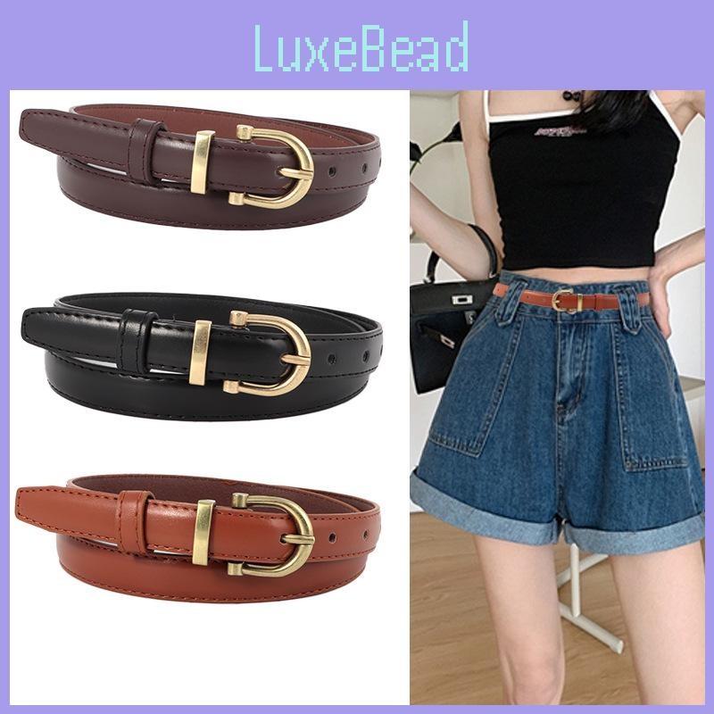 Leather Vintage Belt Women Versatile Decorative Waistband Casual Jeans Strap