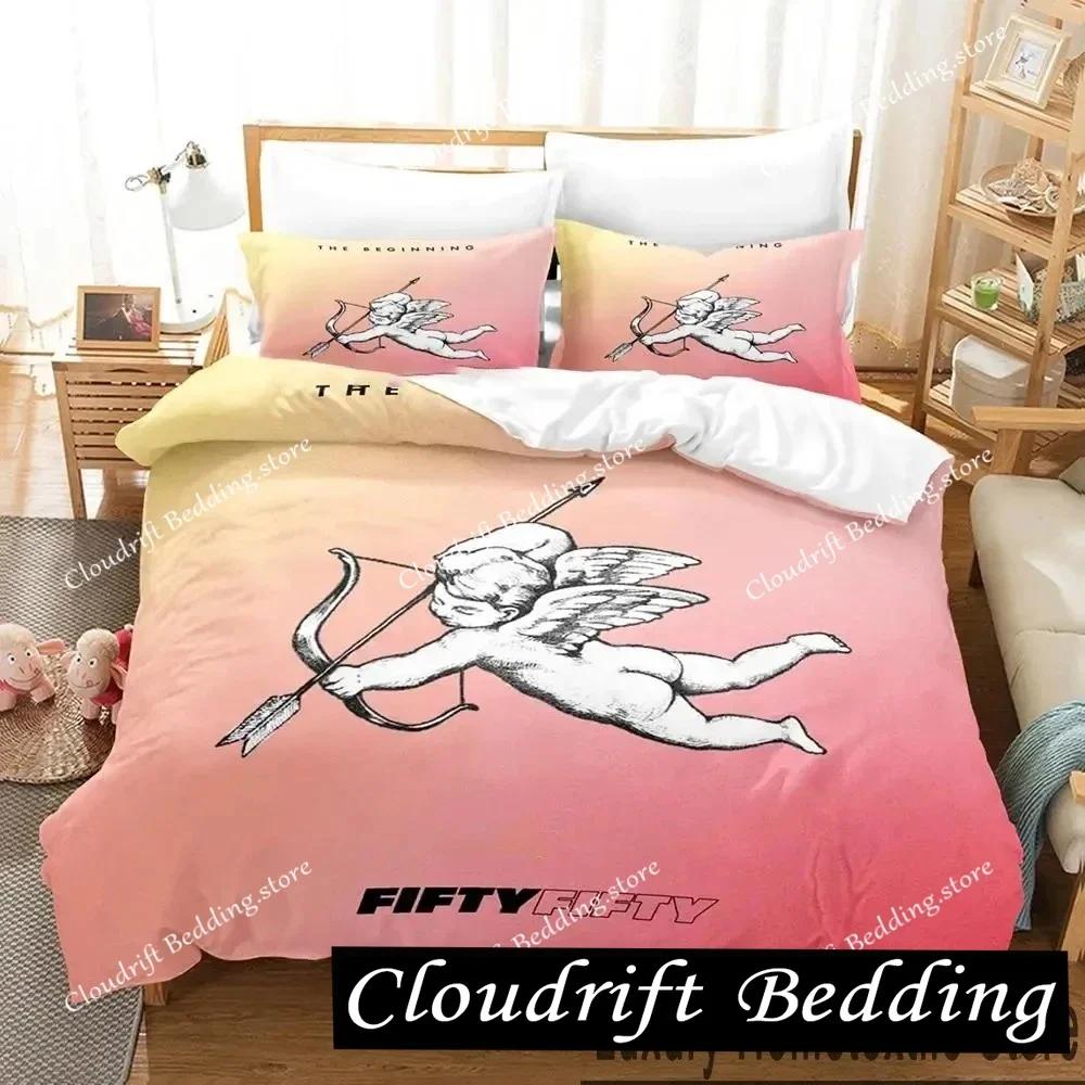 KPOP F-FIFTY F-FIFTY Мерч Cupid Альбом Постельное белье Мальчики Девочки Размер Twin Queen King Пододеяльник Наволочка Постельное для мальчиков Взрослый026