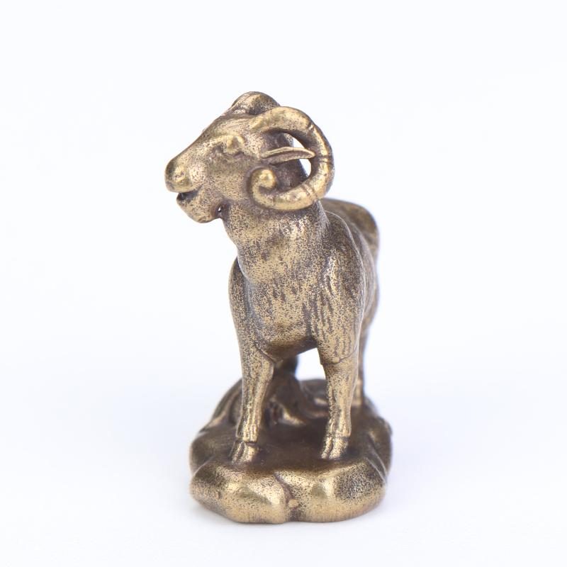 Винтажные монеты Фэн-шуй статуэтка козы настольное украшение декор для дома счастливое животное по китайскому гороскопу фигурка овцы