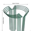 8 шт. опорных колышков для растений, садовые, простые в использовании, зеленые, прочные, полукруглые, металлические для