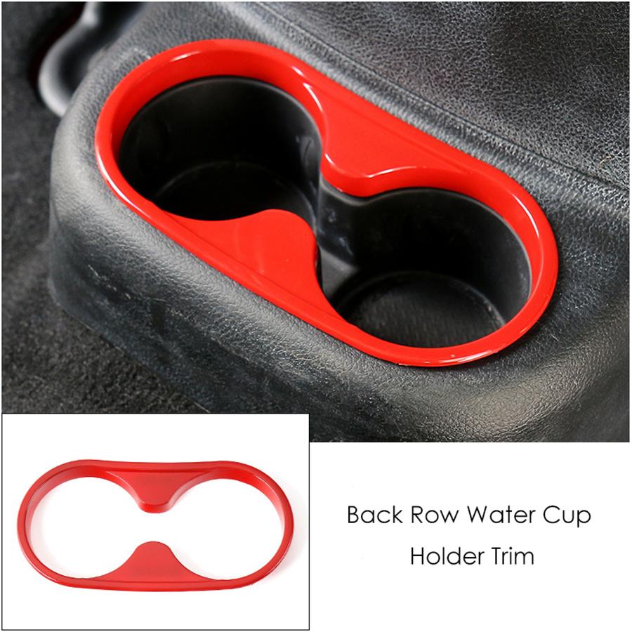 18pcs Red Car Interior Frame Decor Trim Cover For Jeep Wrangler JK 2011-2017