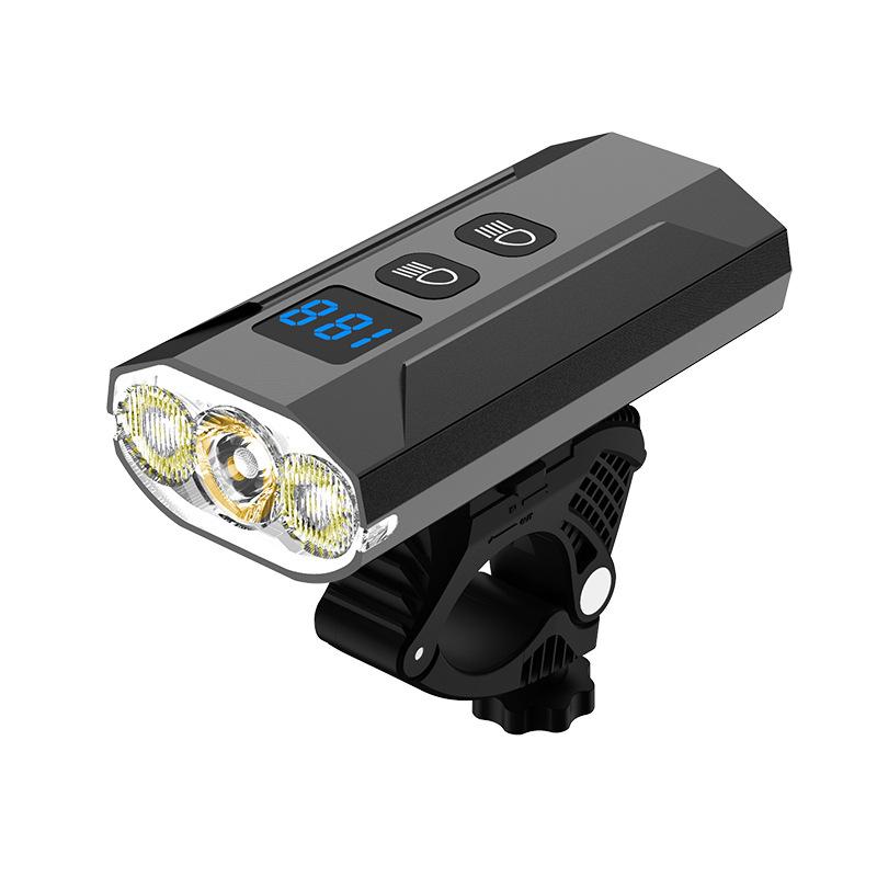 2022 New Three Beads Bicycle Light Cycling E-bike1200lm Waterproof LED Headlamp Mountain Bike Accessories