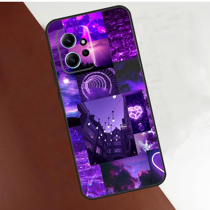 Фиолетовый эстетичный чехол для Xiaomi Redmi Note 10 Pro 8 9 11 12 Pro 9S 10S 11S 12S Чехол для Redmi 12 9 10 C