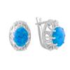 Silver Earrings with Opal 2.62ct (2075073)
