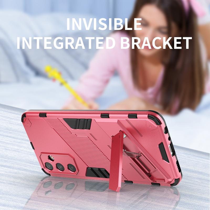Shockproof Case For Samsung A15 A25 A35 A55 A05 A05S Armor Holder Back Coque for Galaxy S24 Ultra S23 FE S24 Plus Phone Cover