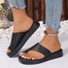 2024 New Women's Summer Flat Sandals Large Size Casual Platform Sandals Fashion Flat Sandals