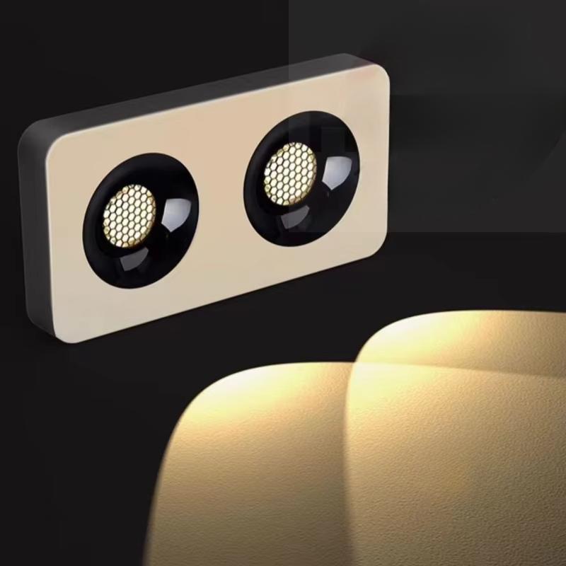 Модная ультратонкая 3,5 см накладная антибликовая полноспектральная COB-лампа, для гостиной, прихожей, без отверстий