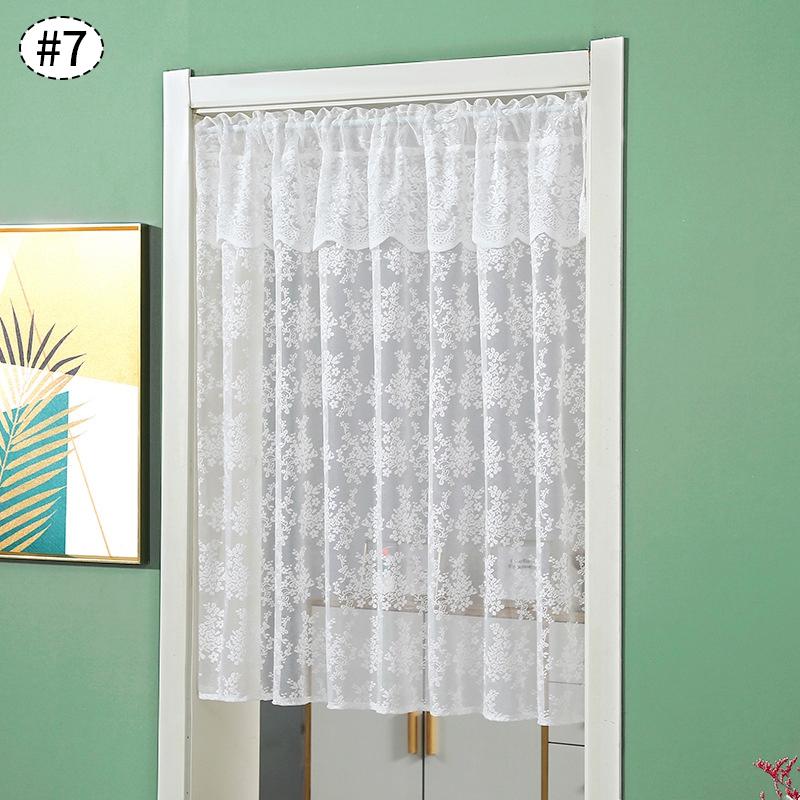 Короткие белые кружевные шторы, полузанавески для кабинок, декоративные оконные шторы, шторы для дома, кухонные принадлежности для гостиной