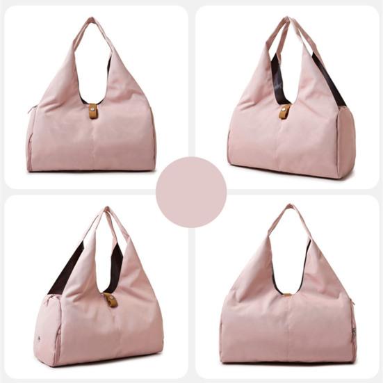 Yoga Travel Bag with Yoga Mat Fixing Strap Water-Resistant Oxford Fabric Multi-Functional Pockets Gym Bag