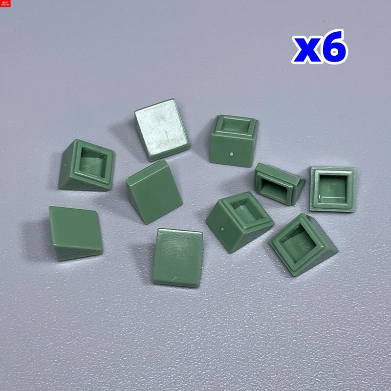 60 шт. Кирпичи MOC Наклонный кирпич 1x1 Крыша Классические Строительные блоки Аксессуары Детали 50746 54200 DIY Игрушки для детей