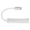 4-портовый USB 3.0 хаб многофункциональный Type-C разветвитель удлинитель док-адаптер OTG для ПК(Серебряный )
