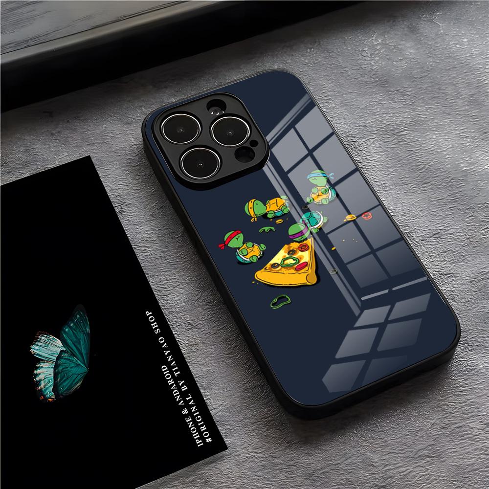 Teenage Mutant Ninja Turtles Phone Case For IPhone 17 Pro Max 15 Pro 16 14 Plus 12 13 Mini 11 Pro Shockproof Glass Cover