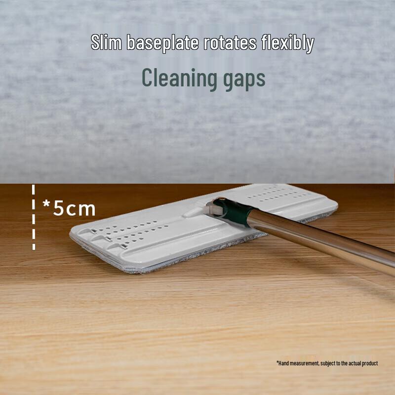 MIAOJIE Швабра плоская самоотжимающаяся с 2 насадками и ведром