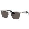 Солнцезащитные очки 0RB3875 WAYFARER DELUXE ПЕСКОСТРУЙНОЕ СЕРЕБРО НА СЕРЕБРЕ ТЕМНО-СЕРЫЕ Поляризационные [Ray-Ban] 019/B153