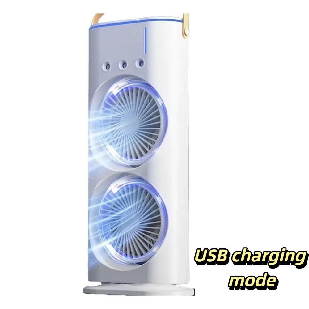 3 In 1 Air Conditioner Portable Humidifier Household LED Night Light Home