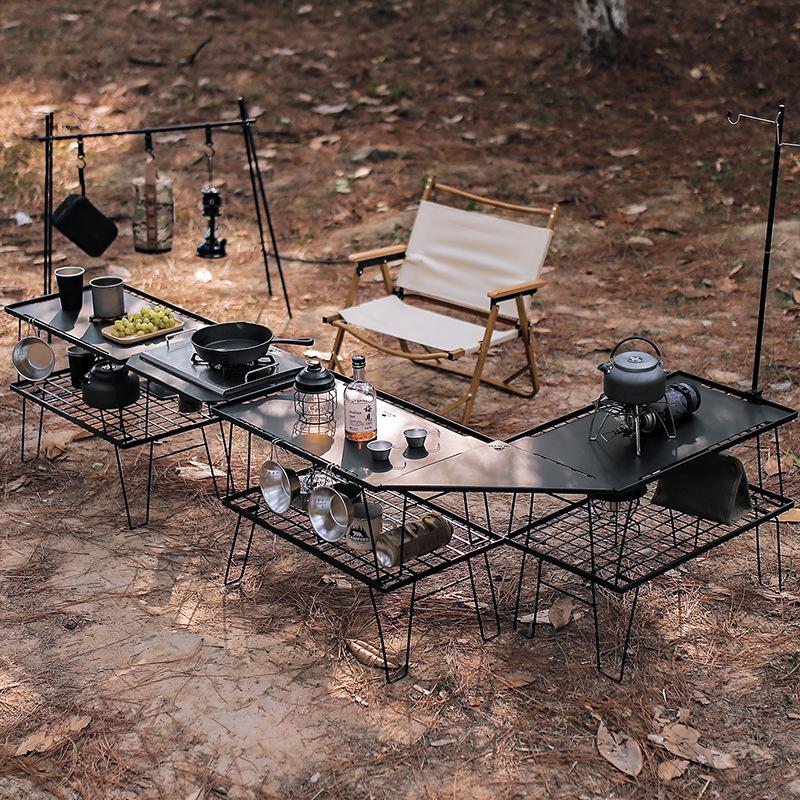 Outdoor Tabletop BBQ Connector Plate for Camping Tables
