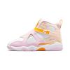 Air 8 Retro PS Light Arctic Pink Kids Sneakers Orange-Pearl White University-Gold 580529-816