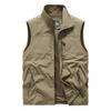 Men's Multi-Pocket Quick-Dry Outdoor Vest - Spring/Fall Casual Sleeveless Jacket, Plus Size