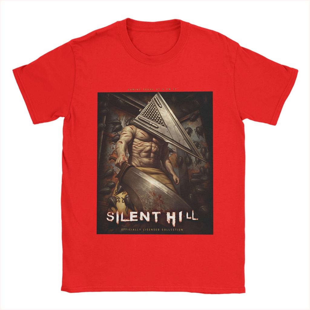 Funny Silent Hill T-Shirt Men Round Collar Pure Cotton T Shirt Short Sleeve Tee Shirt Gift Idea Tops