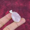 Ювелирные изделия из розового кварца, кулон из стерлингового серебра 925 пробы, ювелирные изделия ручной работы с драгоценными камнями, подарки для жены, абсолютно новый кулон