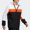 Adidas Neo Color Block Breathable Loose Casual Hooded Jacket Men Jacket Red Black H57441