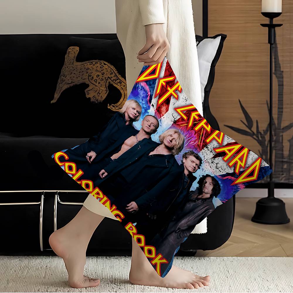 Классическая группа Def L-Leppard Классическая Подушка Чехол для Подушки Наволочка Гостиная Диван Домашний Декор