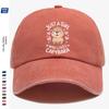 pc Cute Capybara Cartoon Pattern Baseball Cap JUST A WHO LOVES CAPYBARA English Lettering Surrounded by Pink Heart Accents