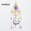 Diamond Art Deco Sun Catcher Pendant Artificial Crystal Stone Christmas Wind Chime Accessory for Living Room Balcony Decoration