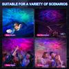 Лампа звездного неба НЛО, проекционная лампа RGB космического корабля, светодиодная лампа Aurora Galaxy Star, проекционная лампа для спальни, проекционная лампа летающей тарелки