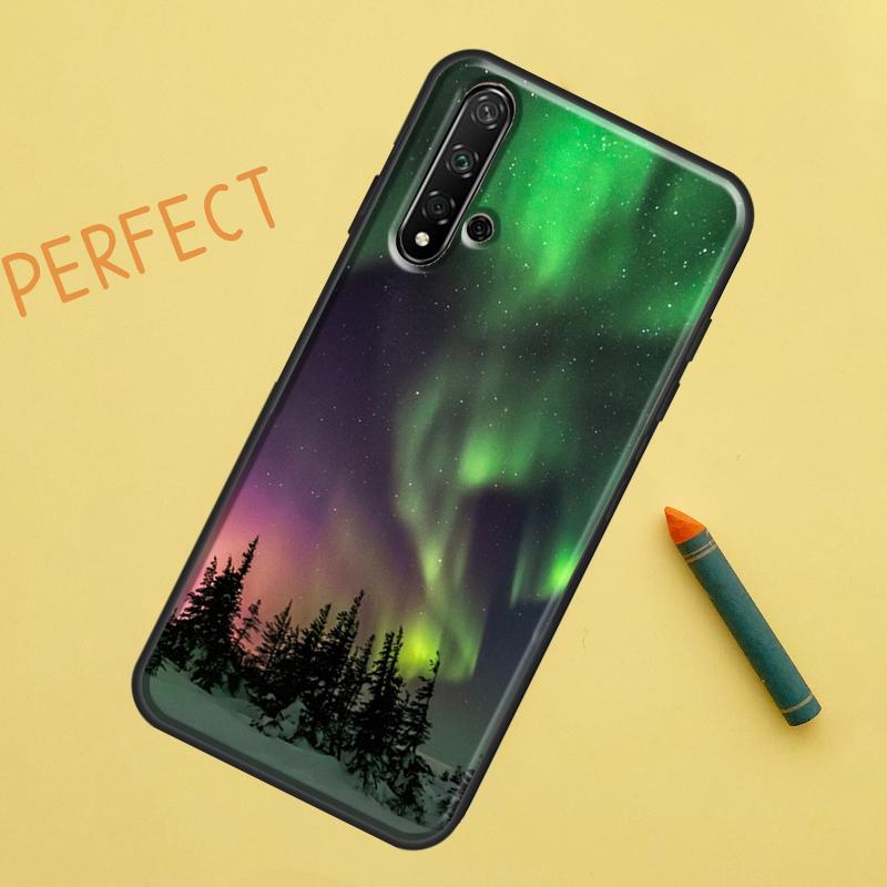 Northern Lights Case For Huawei Nova 9 10 SE 11i 8i 7i 3i Nova 5T Y60 Y61 Y70 Y90 P20 P30 P40 Lite P60 Pro
