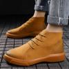 Warm Fur Winter Boots Men Fashion Thick Soled Footwear Classics Leather Sneakers Retro Work Dating Loafers Formal Outdoor Boots