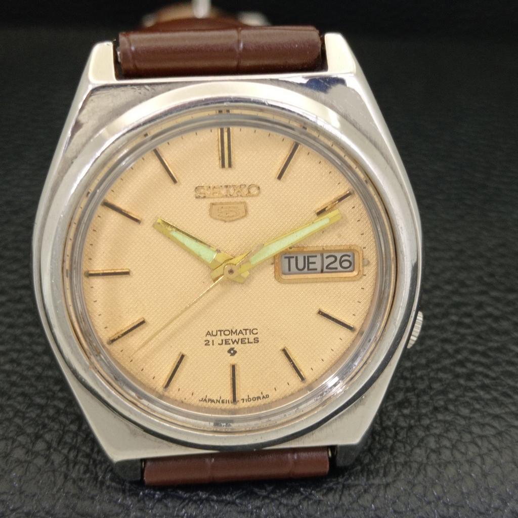 ВИНТАЖНЫЕ АВТОМАТИЧЕСКИЕ ЧАСЫ SEIKO 5 7009A ЯПОНИЯ МУЖСКИЕ ОРИГИНАЛЬНЫЙ ЦИФЕРБЛАТ a500514-2